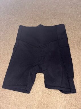 HALARA Black High-Rise Bike Shorts with Wide Waistband